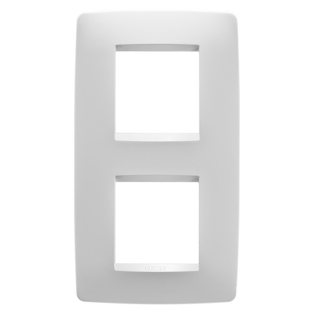 PLACA INTERNATIONALA ONE- IN TEHNOPOLIMER VOPSIT - 2+2 MODULE VERTICAL - ALB SATINAT - CHORUSMART