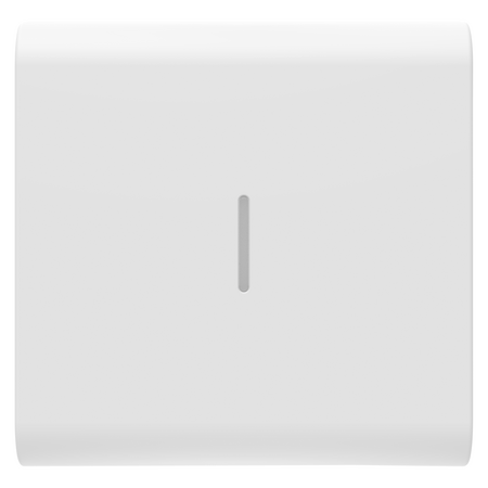 BUTON ÎNLOCUIBIL PENTRU COMENZI AXIALE - CU DIFUZOR - 2 MODULE - ALB SATINAT - CHORUSMART