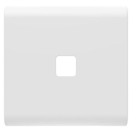 BUTON ÎNLOCUIBIL PENTRU COMENZI AXIALE - A SE COMPLETA CU LENTILA - 2 MODULE - ALB SATINAT - CHORUSMART