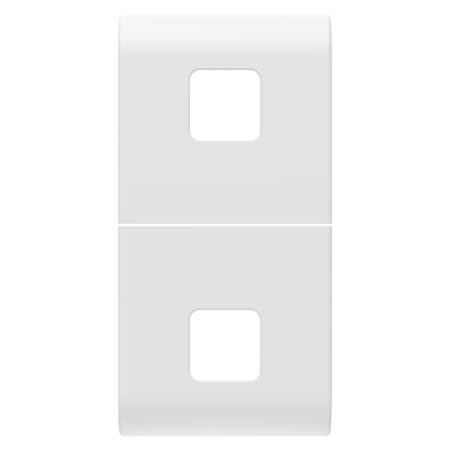 BUTON ÎNLOCUIBIL PENTRU COMENZI AXIALE - A SE COMPLETA CU 2 LENTILE - 1 MODUL - ALB SATINAT - CHORUSMART