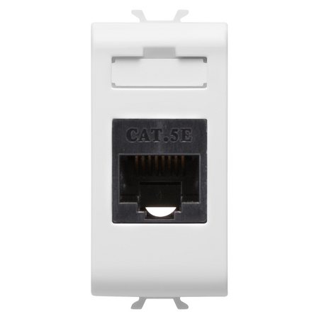 PRIZA RJ45 - CATEGORIA 5e - UTP - 1 MODUL - ALB SATINAT - CHORUSMART