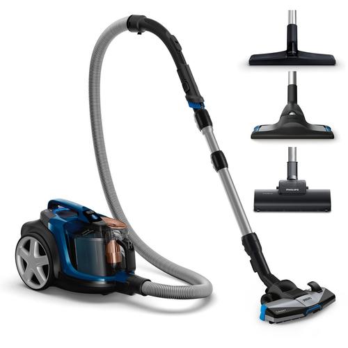 Aspirator fara sac Philips PowerPro Expert FC9745/09, 900 W, 2 l, Tehnologie Ciclonica, Filtru HEPA 13 (Negru/Albastru)