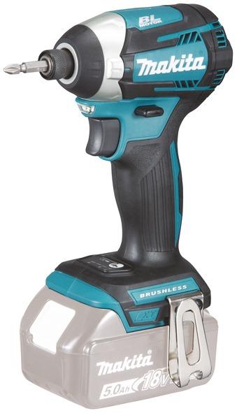 Masina de insurubat cu impact Makita DTD154Z, LXT 18 V, 175 Nm, 3600 rpm, Fara acumulator si incarcator (Negru/Albastru)