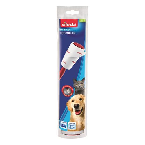 Rola colectare par Vileda PET PRO 173390, 58 foi (Alb/Rosu)
