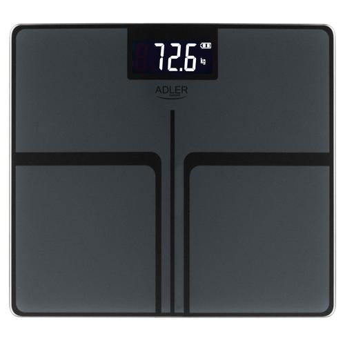 Cantar de bucatarie Adler AD 8194s, USB-C, max 180 kg, 100 g Diviziune, Display LCD (Negru)