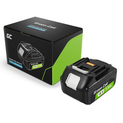 Acumulator Green Cell (18V 5h Li-Ion) pentru unelte electrice Makita LXT, baterie de schimb BL1850 BL1850B