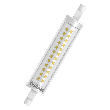 Bec LED liniar Ledvance (Osram)  LED Slim Line 118 100 300° 12 W 827 Clear R7s, 1521 lm, 2700 K, transparent