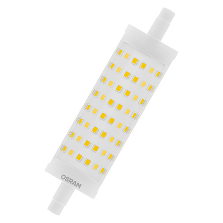 Bec LED liniar Ledvance (Osram)  LED Line 118 125 300° DIM 15 W 827 Clear R7s, 2000 lm, 2700 K, transparent, dimabil