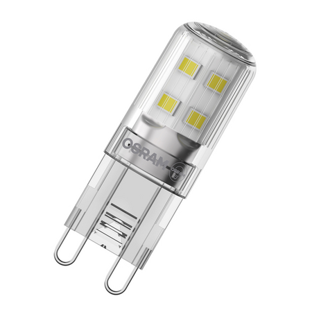 Bec LED capsulă Ledvance (Osram)  LED PIN 20 300° 1,9 W 827 Clear G9, 200 lm, 2700 K, transparent