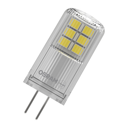Bec LED capsulă Ledvance (Osram)  LED PIN 28 320° 2,2 W 827 Clear G4, 300 lm, 2700 K, transparent