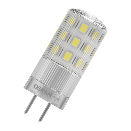 Bec LED capsulă Ledvance (Osram)  LED PIN 40 320° DIM 3,8 W 827 Clear GY6.35, 470 lm, 2700 K, transparent, dimabil