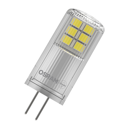 Bec LED capsulă Ledvance (Osram)  LED PIN 20 320° DIM 2 W 827 Clear G4, 200 lm, 2700 K, transparent, dimabil