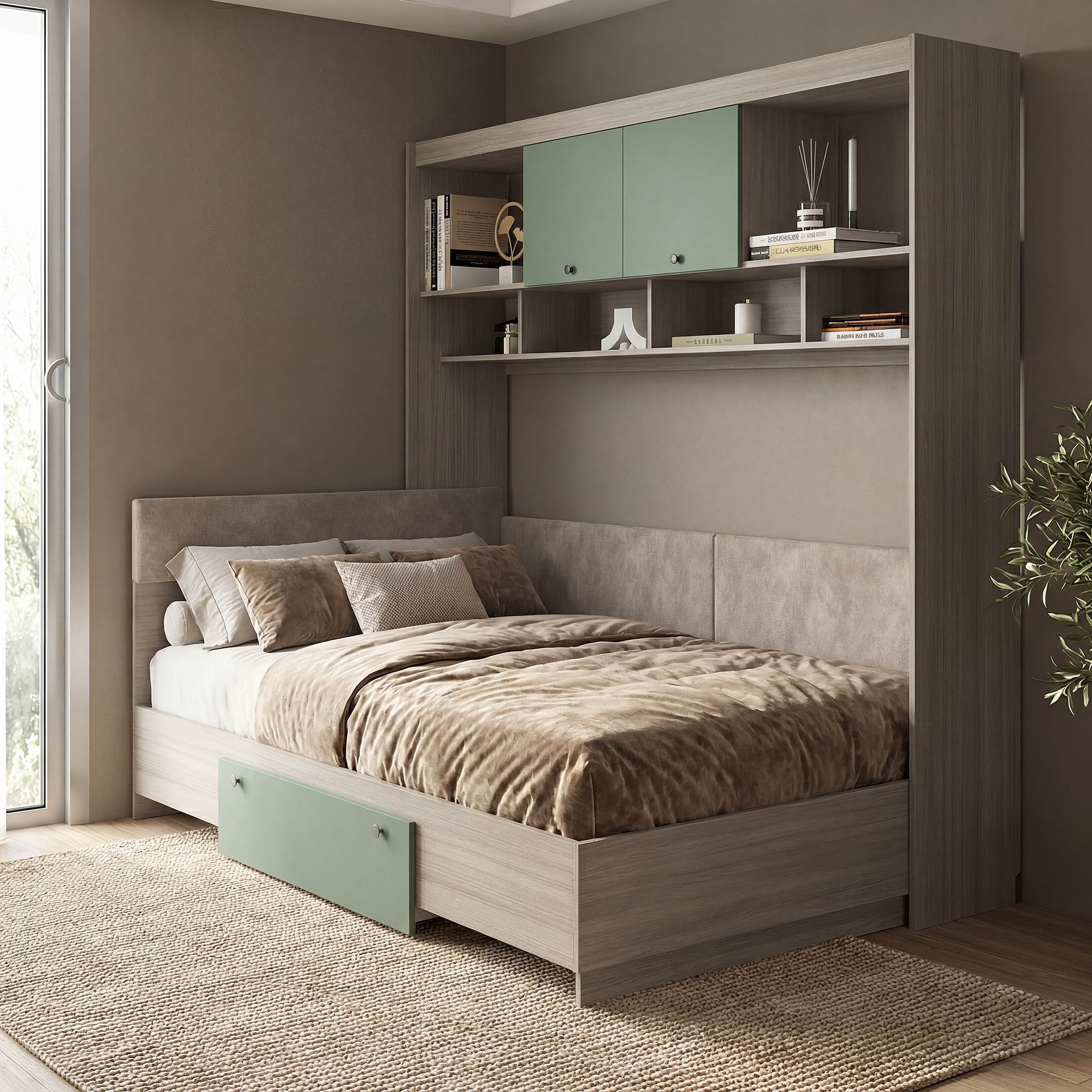 Dormitor complet AMBRO 6 cu saltea inclusa