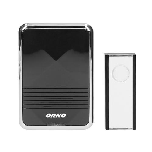 Sonerie Wireless ORNO CALYPSO II DC OR-DB-QS-159, 230V, 300 m, 36 tonuri, 3 moduri de semnalizare, IP44 (Negru)