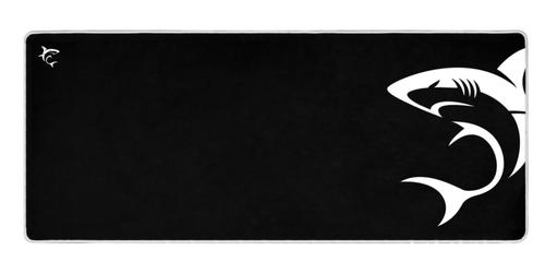 Mousepad White Shark XL, Suprafata Textila, Baza Cauciucata Anti-Alunecare, Dimensiuni 80 x 35 x 0.3cm