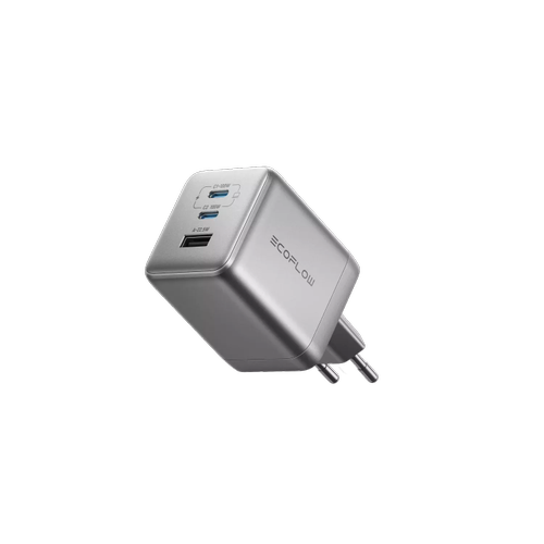 Incarcator de retea EcoFlow RAPID Pro 100W, 2x USB-C, 1x USB-A, GaN (Gri)
