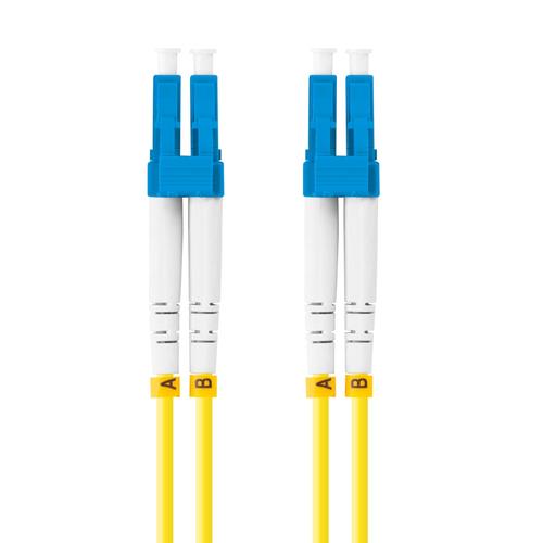 Cablu retea fibra optica cu lungime 5 m si conectori LC/UPC-LC/UPC, Lanberg Z32295, SM, DUPLEX 3.0MM G657A1 LSZH, Galben