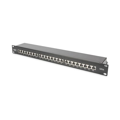 Patch panel DIGITUS Cat 6A, ecranare RJ45, 482.6x44x109mm
