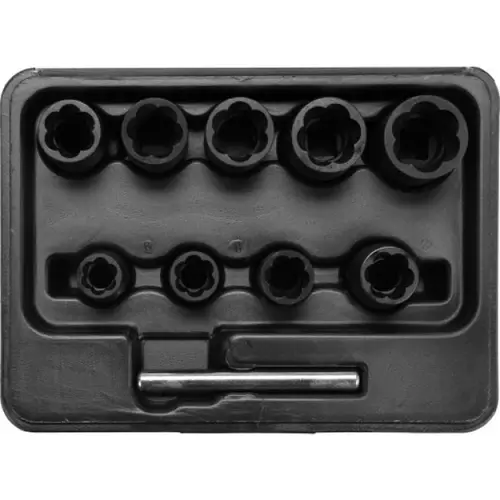 Trusa Tubulare 3/8inch, CR-V, 10 piese, YATO YT-0603