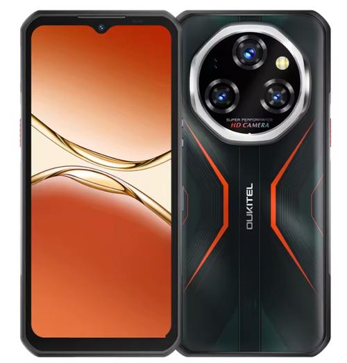 Telefon Mobil Oukitel WP55 Pro, Procesor MediaTek Dimensity 7025 Octa-Core, IPS LCD Capacitive touchscreen 6.6inch, 16GB RAM, 512GB Flash, Camera Tripla 108 + 8 + 2 MP, 5G, Wi-Fi, Dual SIM, Android (Negru/Rosu)