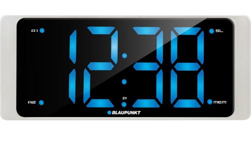 Radio cu ceas Blaupunkt CR16WH, FM radio, Dual Alarm, USB, Alb