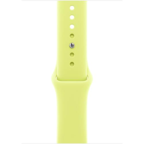 Curea Smartwatch Apple MFGV4ZM/A pentru Watch 46mm, Sport Band - S/M (Galben)