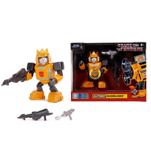 Figurina metalica Jada Toys  Transformers Bumblebee, 10 cm