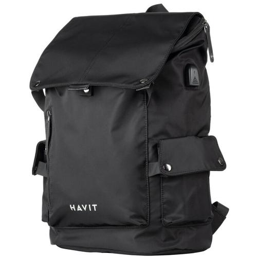 Rucsac Laptop HAVIT H0033, Impermeabil, Rezistent la socuri, Port USB, 300x160x450 mm, Negru