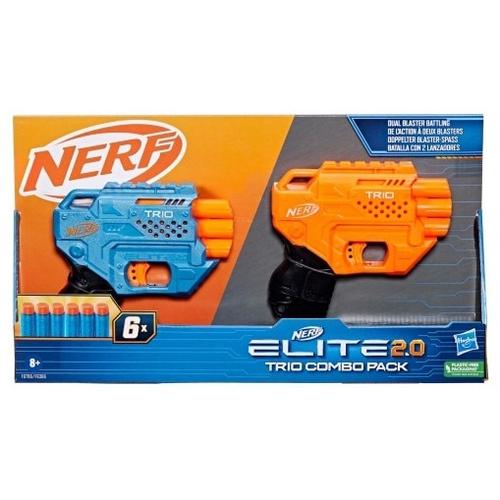 Set 2 Blastere Nerf Elite 2.0 Trio Set, 6 sageti