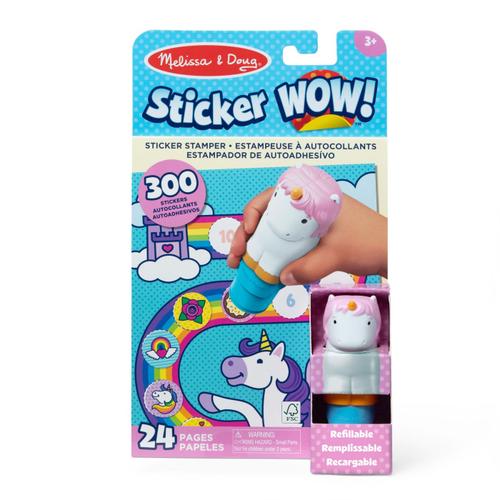 Set Melissa & Doug - Autocolante si stampila, Unicorn