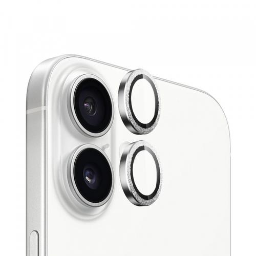 Folie de protectie Camera Spate Blueo Metal Frame pentru Apple iPhone 16 Plus / 16, Sticla Securizata