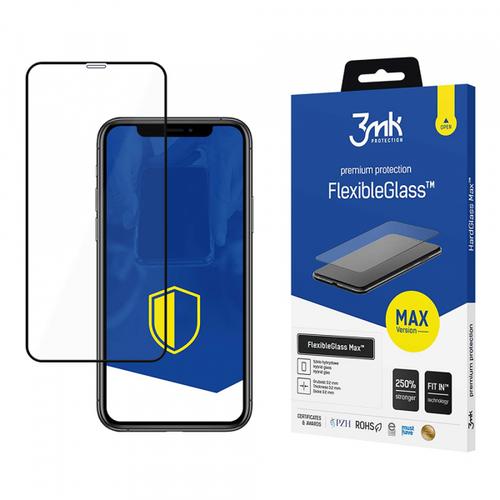 Folie de protectie Ecran 3MK FlexibleGlass Max pentru Apple iPhone 11 / XR, Sticla Flexibila, Full Glue