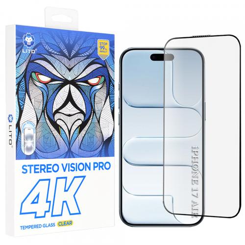Folie de protectie Ecran Lito D+ Max 4K pentru Apple iPhone Air, Sticla Securizata, Full Glue