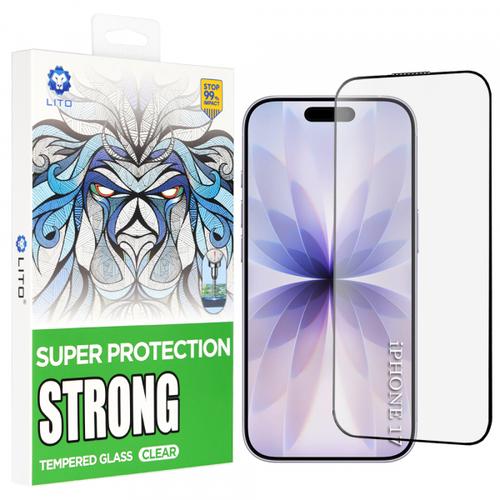 Folie de protectie Ecran Lito D+ Max Strong pentru Apple iPhone 17 / 16 Pro, Sticla Securizata, Full Glue