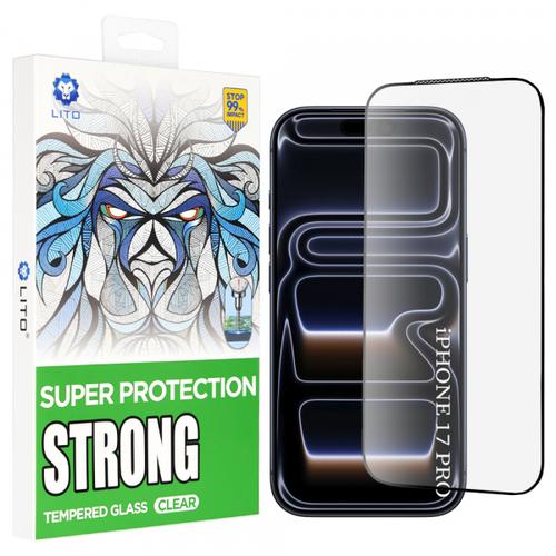 Folie de protectie Ecran Lito D+ Max Strong pentru Apple iPhone 17 Pro, Sticla Securizata, Full Glue