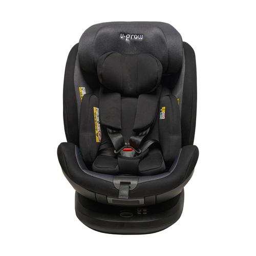 Scaun auto U-grow, i-Size, rotativ 360, Isofix, 0-36 kg, 40-150 cm (Negru)