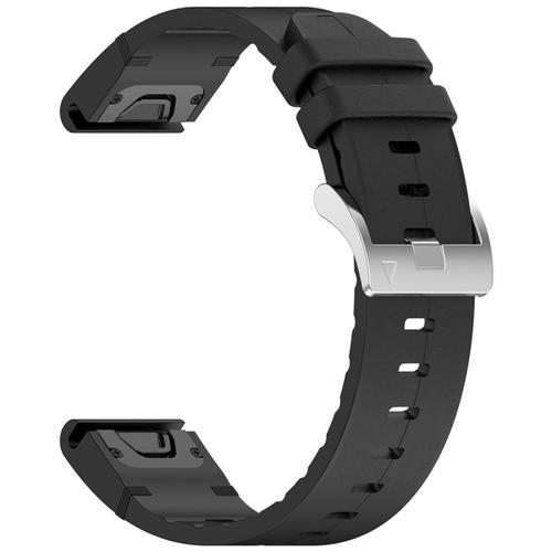 Curea Techsuit W071 pentru Garmin Instinct / Approach / Fenix Watch Series, 20mm, Negru