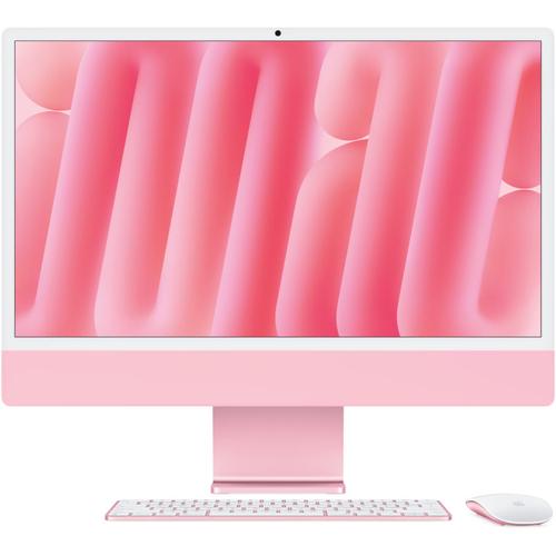 All In One PC Apple iMac 24inch (2024), Procesor Apple M4, 10 nuclee CPU si 10 nuclee GPU, 24inch, Retina 4.5K, 24GB, 512GB SSD, macOS, Layout RO (Roz)