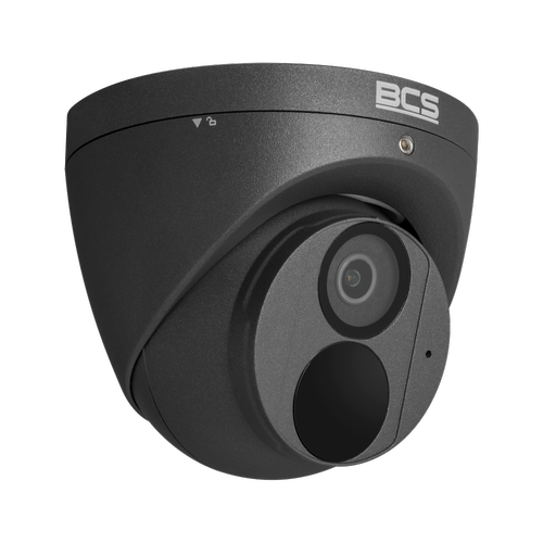 Camera supraveghere exterior BCS Point BCS-P-EIP28FWR3-Ai2-G, Dome, NDAA, 8MP 3840x2160, 2.8mm, IR 30m, IP67 (Negru)