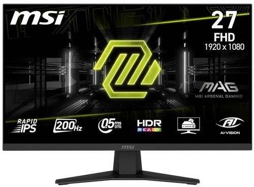 Monitor Gaming Rapid IPS MSI 27inch MAG 274F, Full HD (1920 x 1080), HDMI, DisplayPort, 200 Hz, 0.5 ms (Negru)