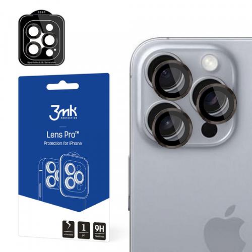 Folie de protectie Camera Spate 3MK Protection Pro pentru Apple iPhone 16 Pro Max / 16 Pro, Sticla Securizata