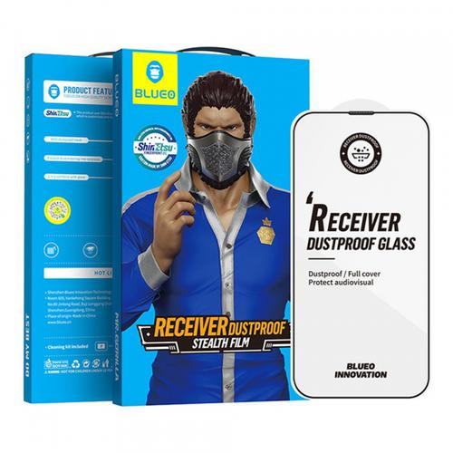 Folie de protectie Ecran Blueo Anti-Dust HD pentru Apple iPhone 16e / 14 / 13 Pro / 13, Sticla Securizata, Full Glue