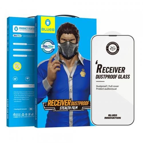 Folie de protectie Ecran Blueo Anti-Dust HD pentru Apple iPhone 14 Plus / 13 Pro Max, Sticla Securizata, Full Glue