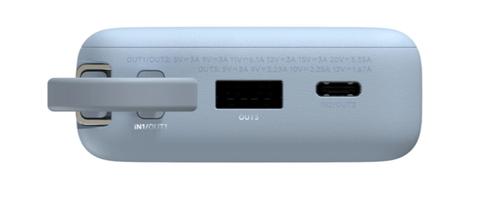 Acumulator extern Xiaomi Power Bank BHR08NZGL, 67W, 10000 mAh, 1x USB Type-C In/Out, Cablu integrat USB-C, USB-A (Albastru)