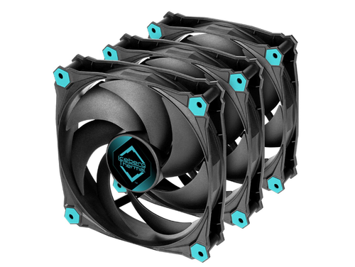 Set ventilatoare Iceberg Thermal IceGALE Silent, 3 x 120mm, 600 - 1600RPM, PWM (Albastru/Negru)