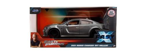 Masinuta Metalica Jada Fast And Furious Dodge Charger Srt Hellcat 2021, Scara 1 la 24