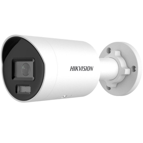 Camera supraveghere exterior IP Hikvision AcuSense DS-2CD2046G2H-I2U/SL, 4 MP, 2.8 mm, IR 40 m, microfon si difuzor, 110 dB, stroboscop, slot card, ONVIF, PoE