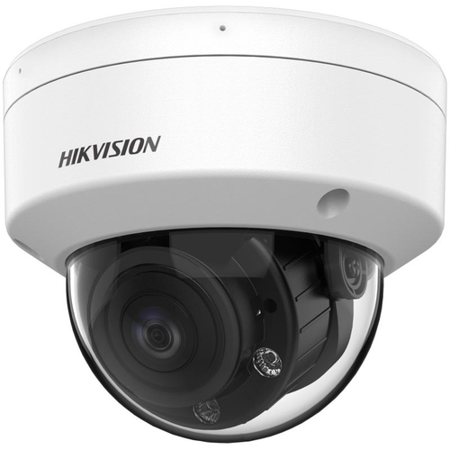Camera supraveghere Dome Hikvision Hybrid Light ColorVu DS-2CE50DF3T-VPLSZE, 2 MP, 2.8-12 mm, lR/lumina alba 60 m, microfon, IP67, PoC