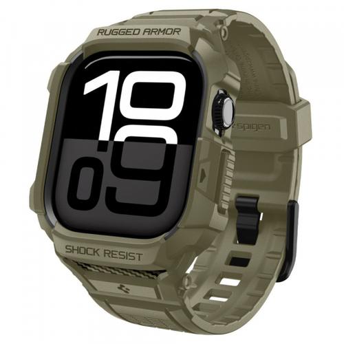 Husa Spigen Rugged Armor Pro V2 pentru Apple Watch Series 10 46mm (Kaki)