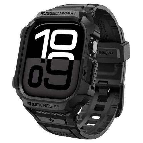 Husa Spigen Rugged Armor Pro V2 pentru Apple Watch Series 10 / 11 42mm (Negru)